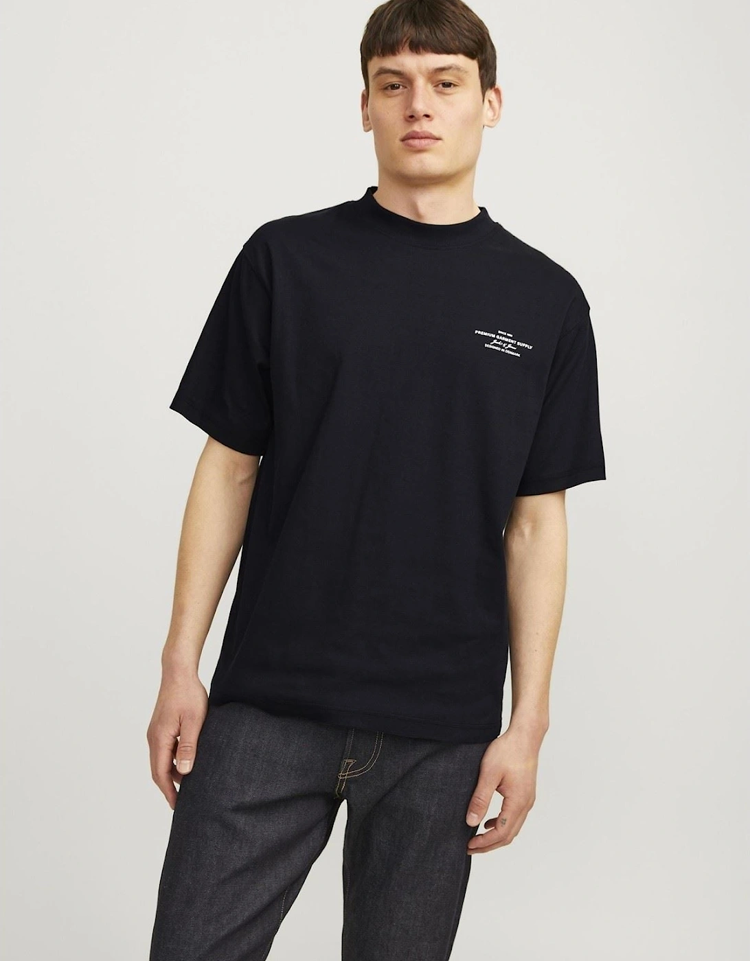 Chad Branding Cotton Men's Black T-Shirt, 7 of 6