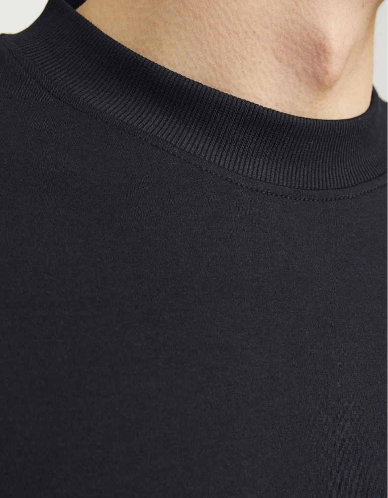 Chad Branding Cotton Men's Black T-Shirt