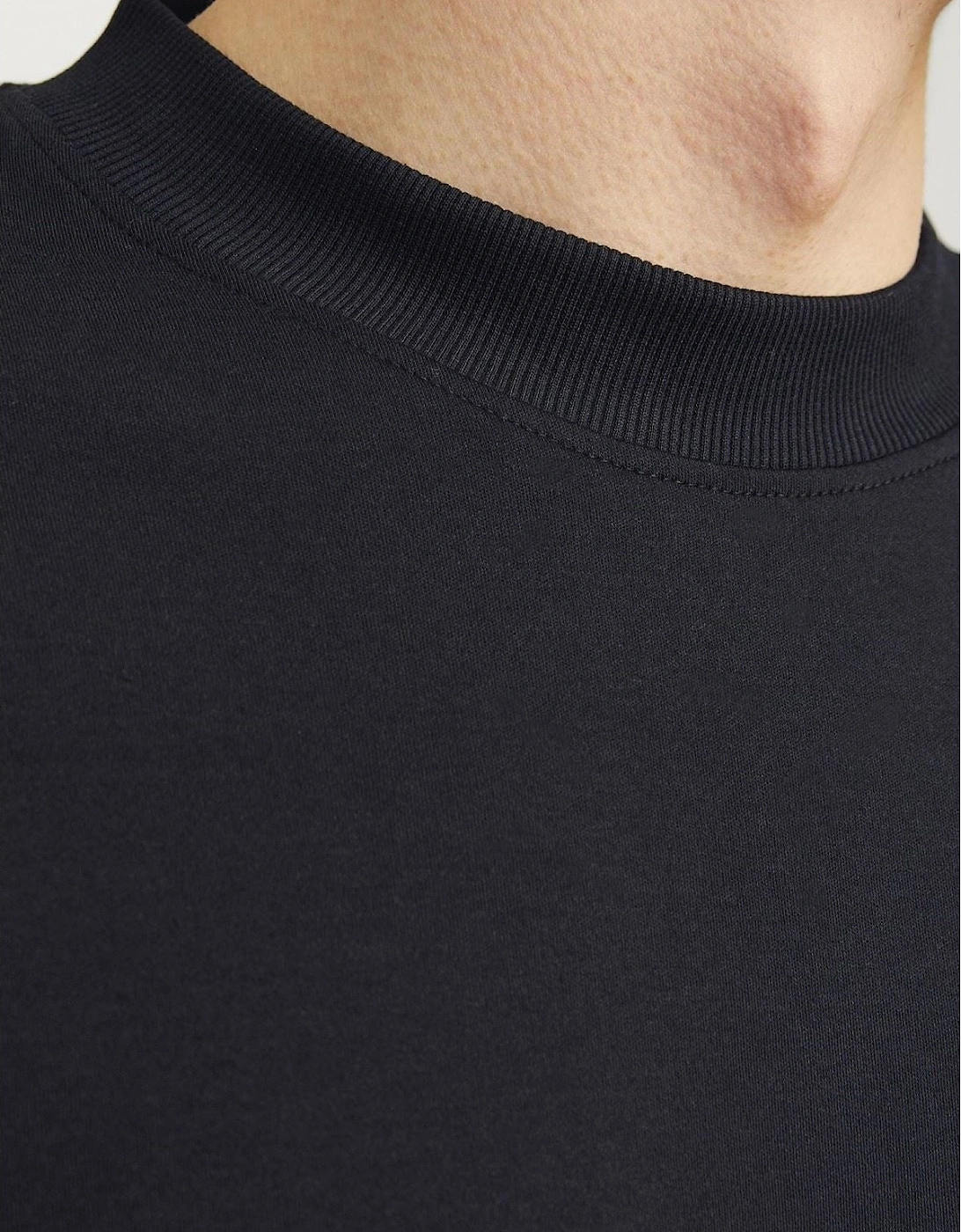 Chad Branding Cotton Men's Black T-Shirt