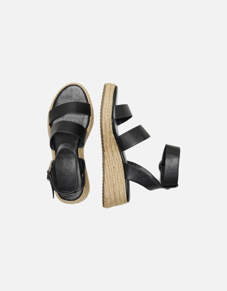 MINERVA-1 Polyurethane Women's Black Espadrilles