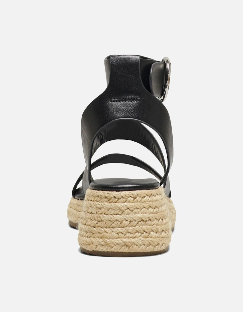 MINERVA-1 Polyurethane Women's Black Espadrilles