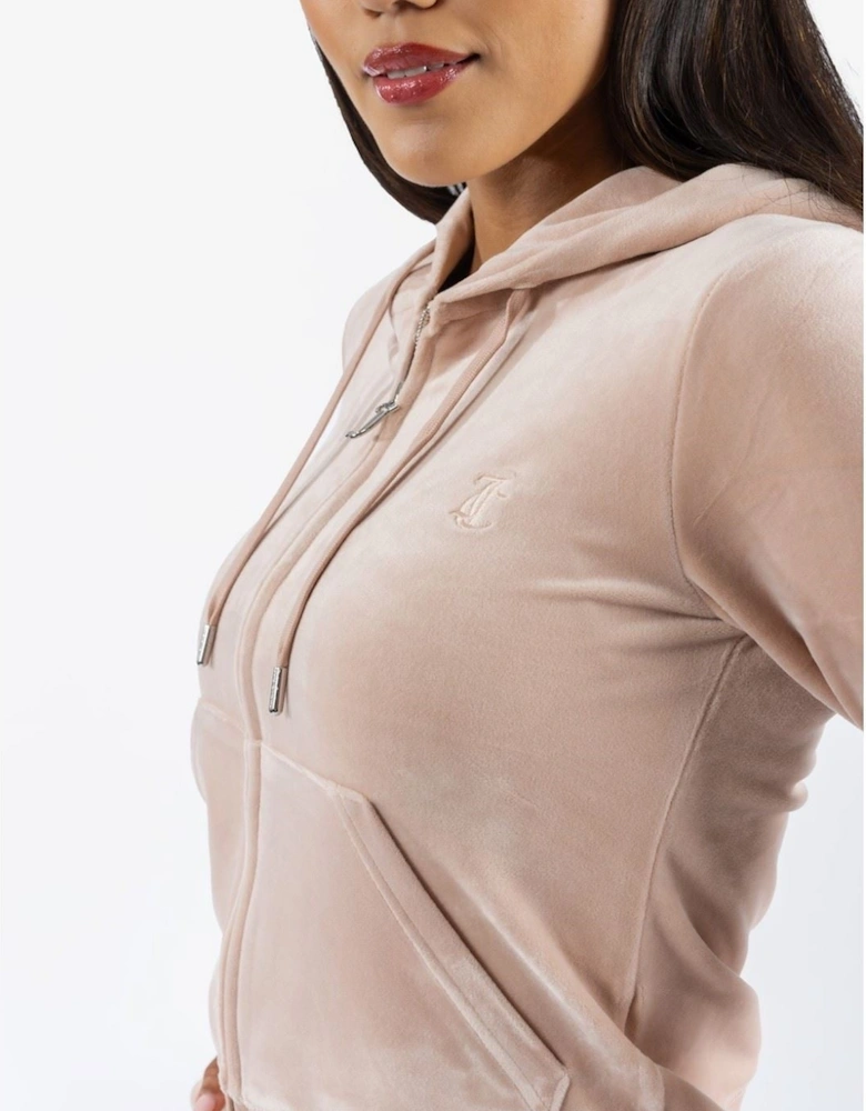 Robertson Classic Jacket Polyester Women's Rose Dust Hooded Sweatshirt
