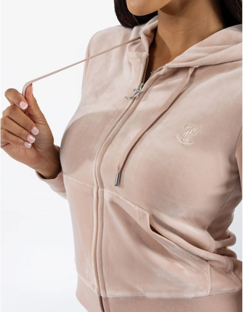 Robertson Classic Jacket Polyester Women's Rose Dust Hooded Sweatshirt