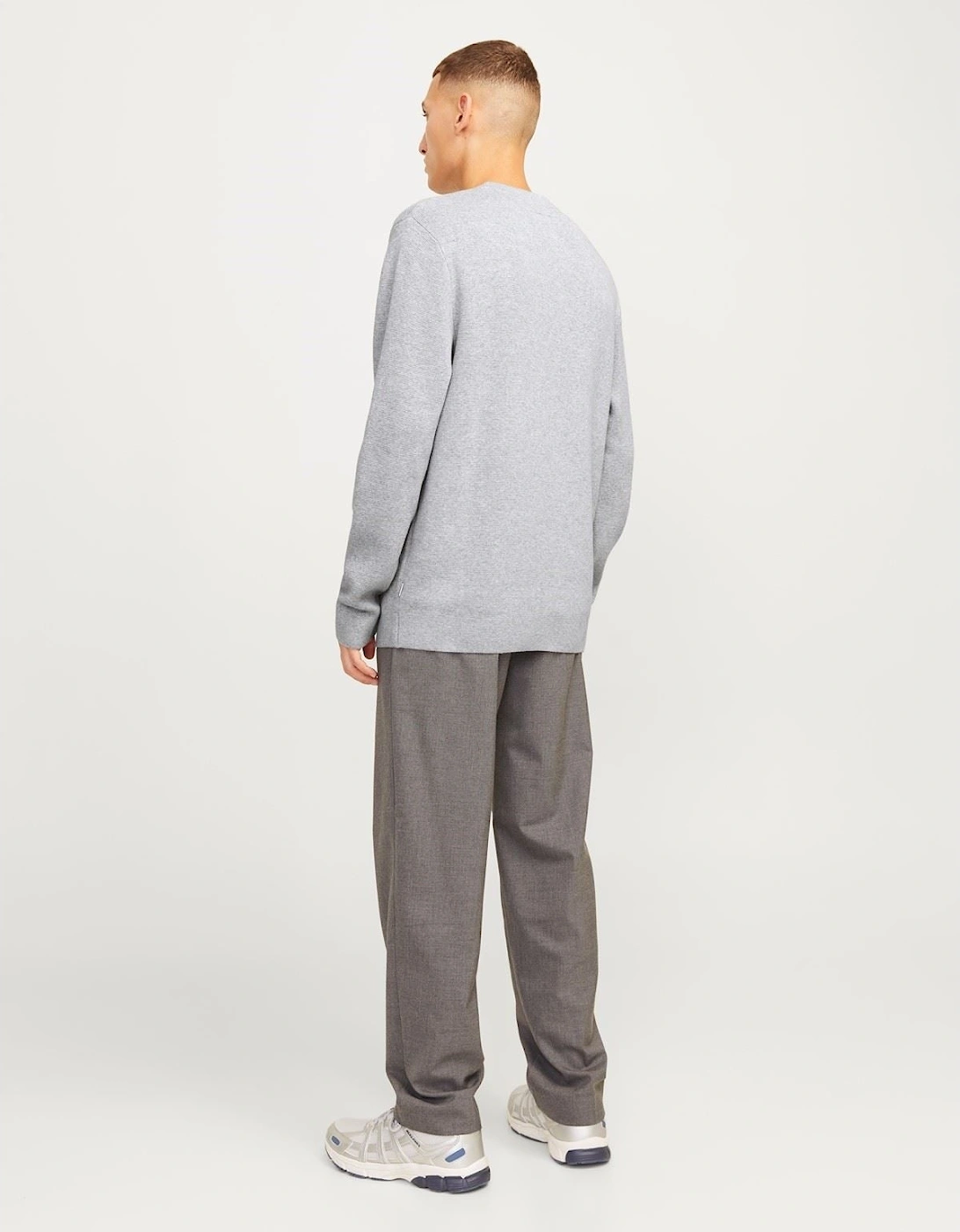 Milano Stitch Cotton Men's Grey Sweatshirt