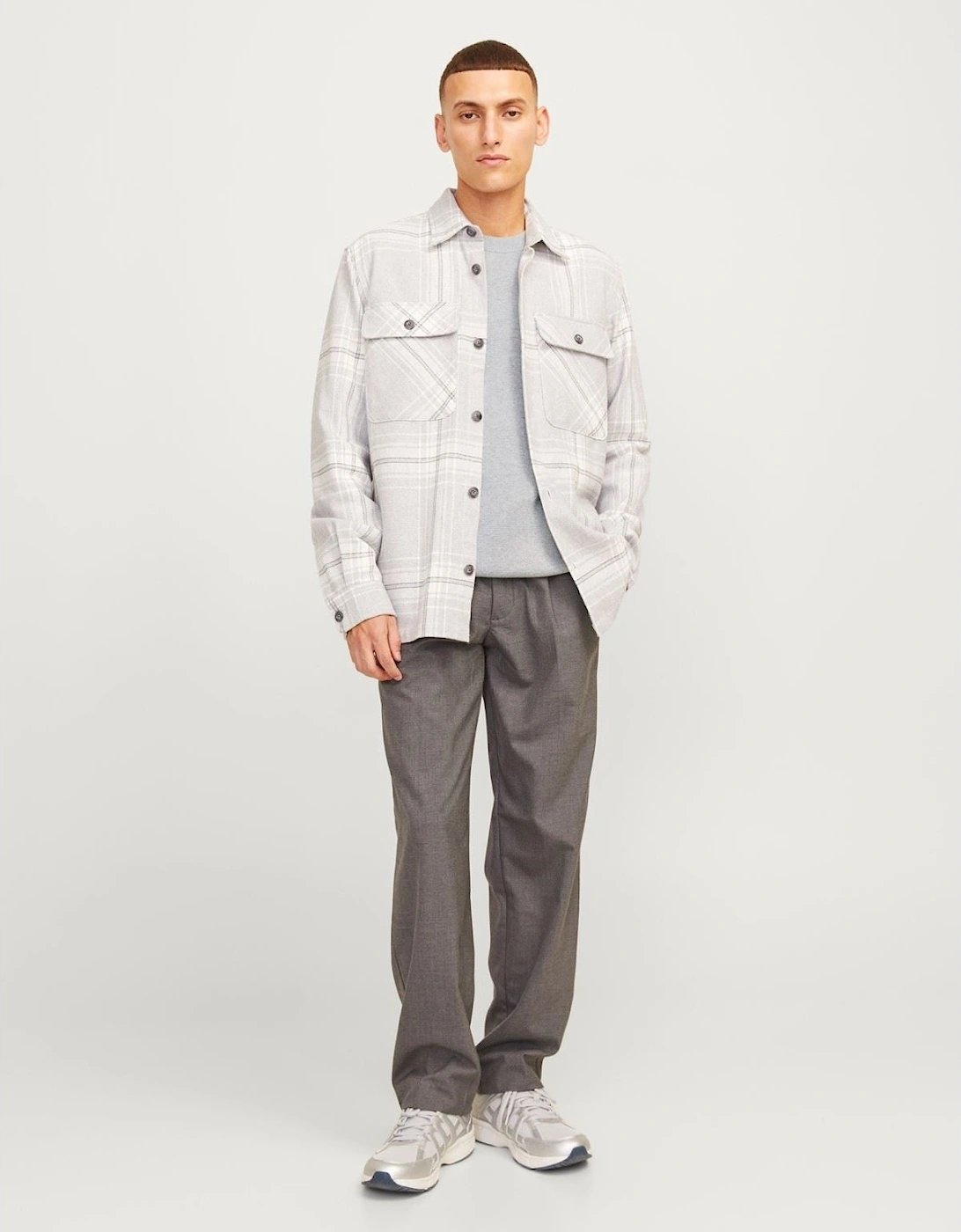 Milano Stitch Cotton Men's Grey Sweatshirt