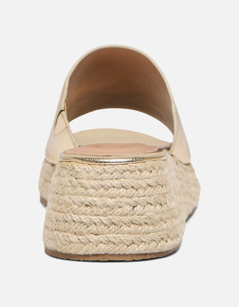MINERVA-3 Polyurethane Women's Gold Mules