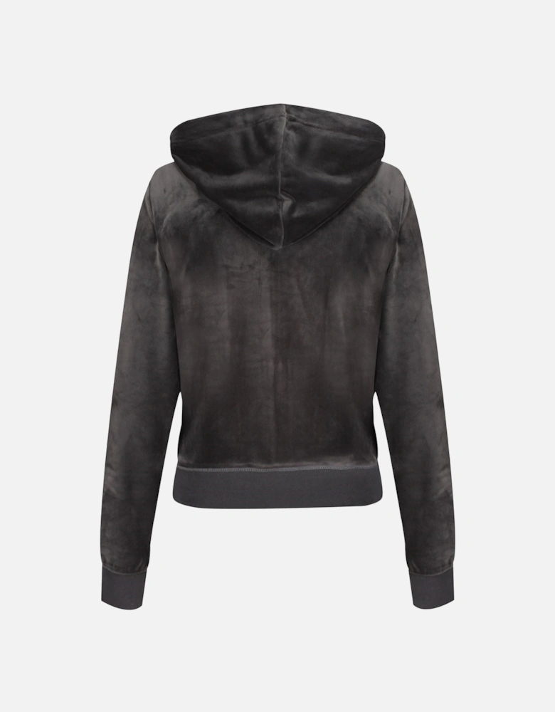 Robertson Classic Jacket Polyester Women's Grey Hooded Sweatshirt