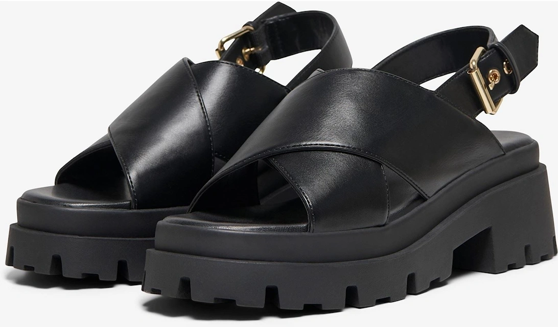 DOJA-10 Polyurethane Women's Black Sandals, 6 of 5