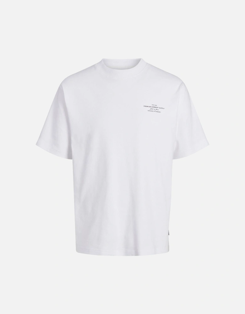 Chad Branding Cotton Men's White T-Shirt