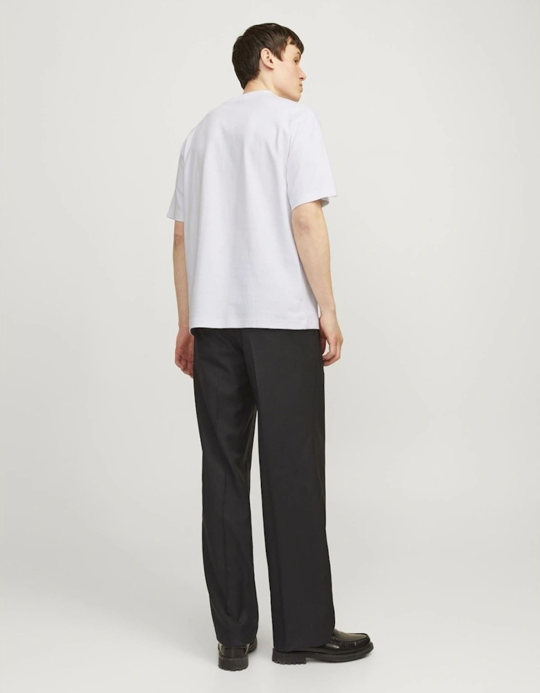 Chad Branding Cotton Men's White T-Shirt