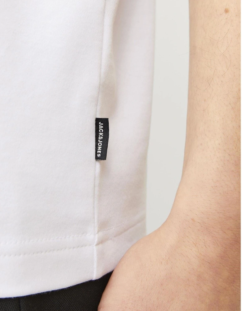 Chad Branding Cotton Men's White T-Shirt