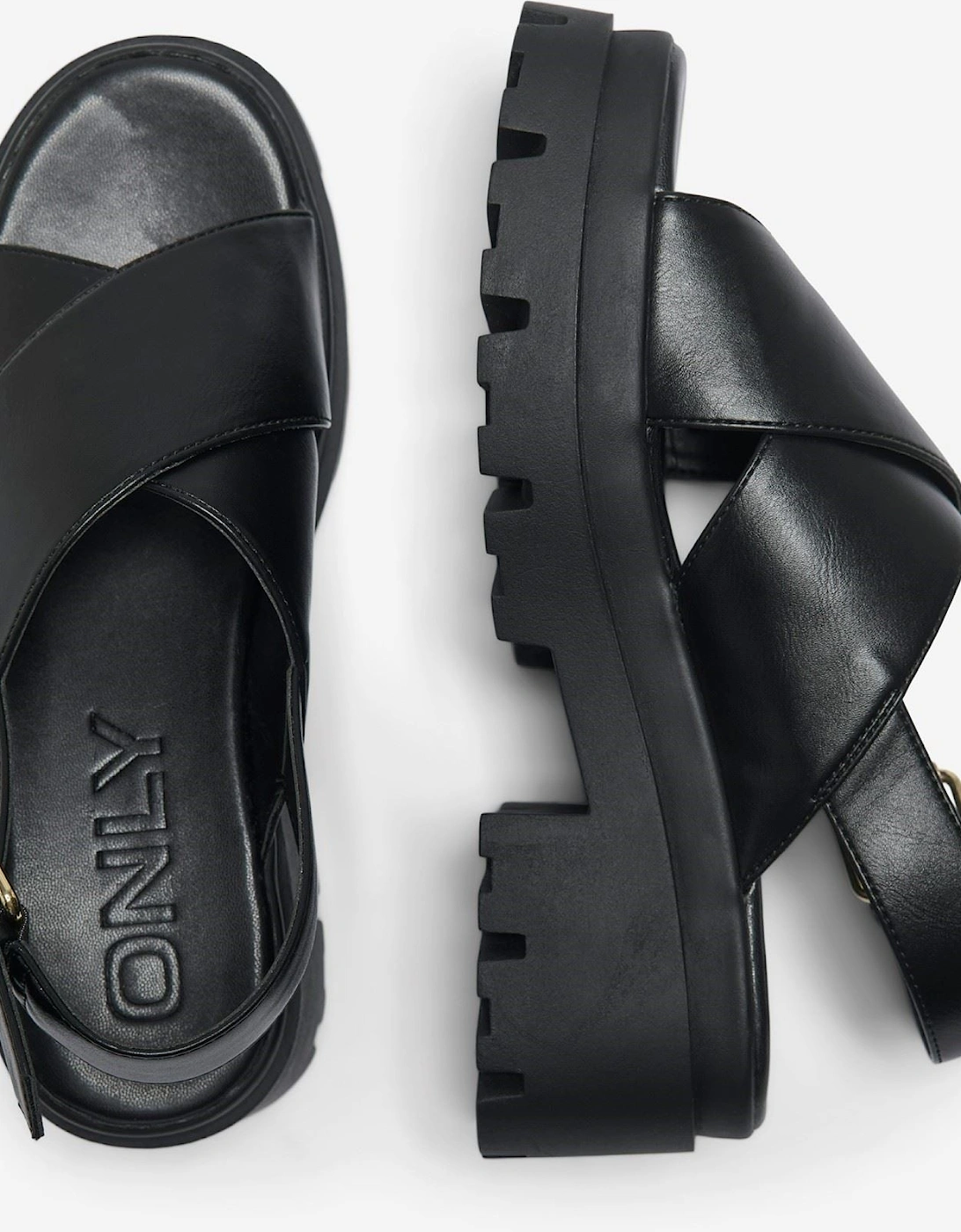 DOJA-10 Polyurethane Women's Black Sandals