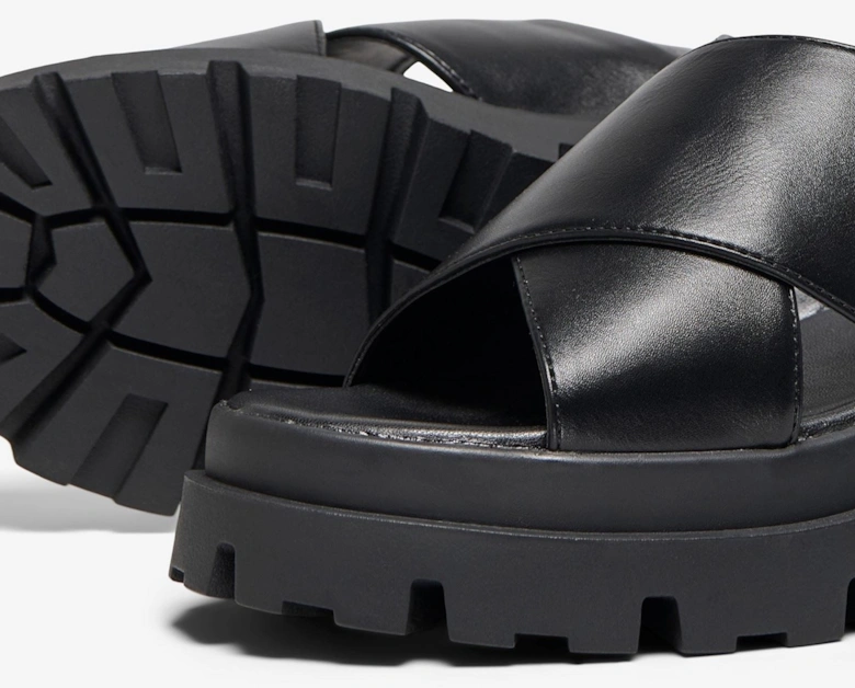 DOJA-10 Polyurethane Women's Black Sandals