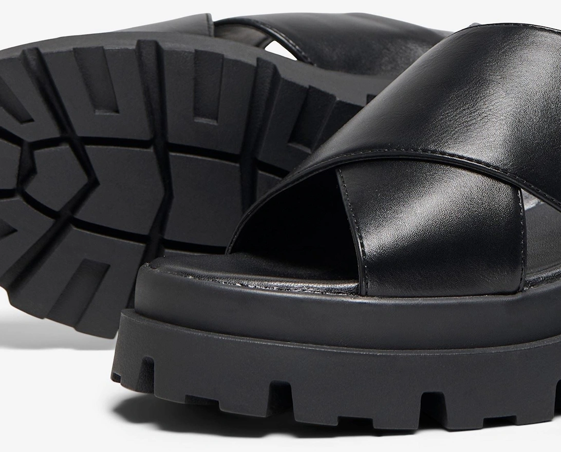 DOJA-10 Polyurethane Women's Black Sandals