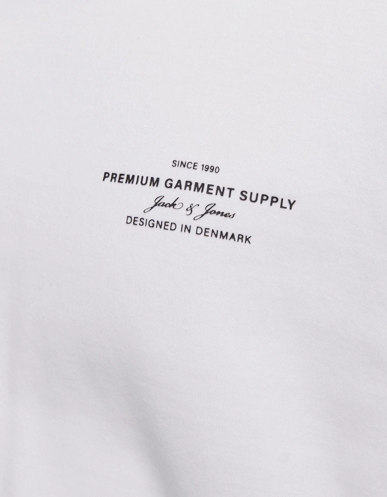 Chad Branding Cotton Men's White T-Shirt