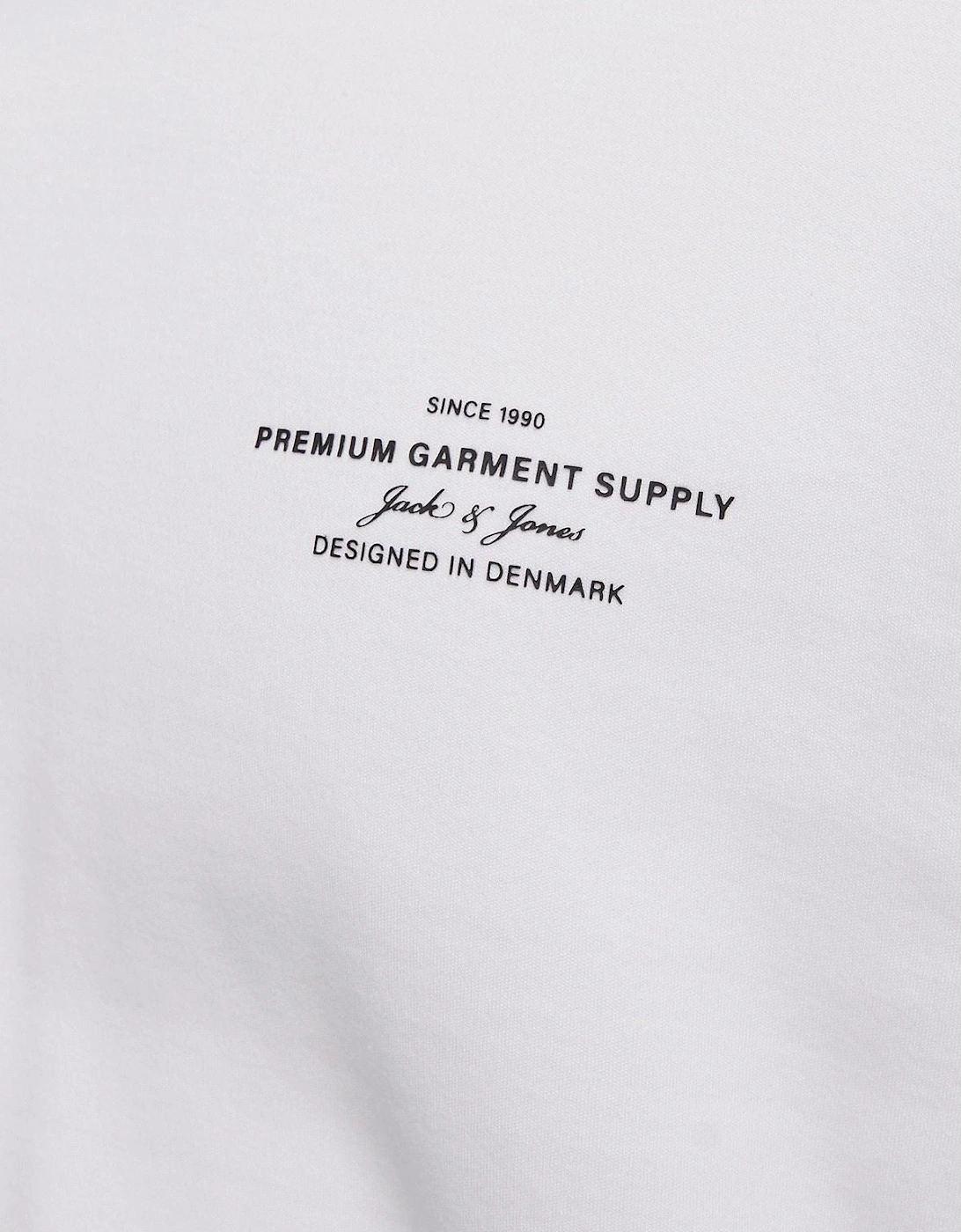 Chad Branding Cotton Men's White T-Shirt