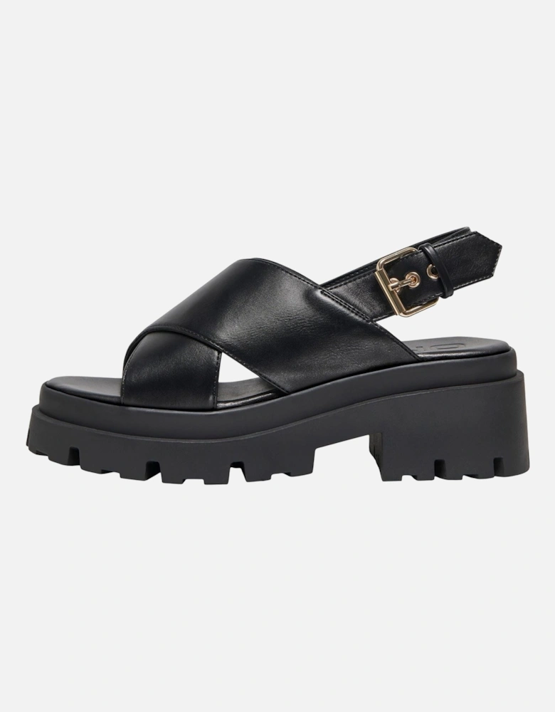 DOJA-10 Polyurethane Women's Black Sandals