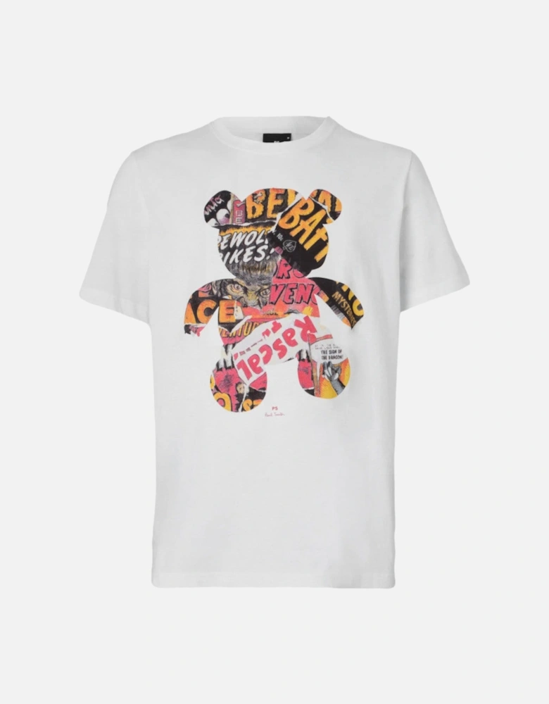 PS Reg Fit Teddy T-Shirt 01 WHITE