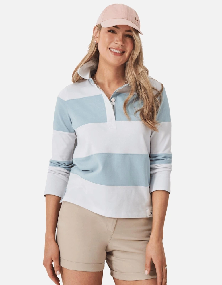 Womens Longsleeve Stripe Rugby T-Shirt