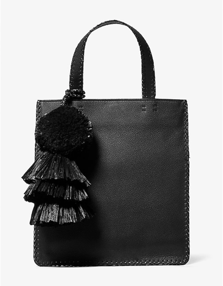 Ponza Medium Hand-Stitched Pebbled Leather Tote Bag