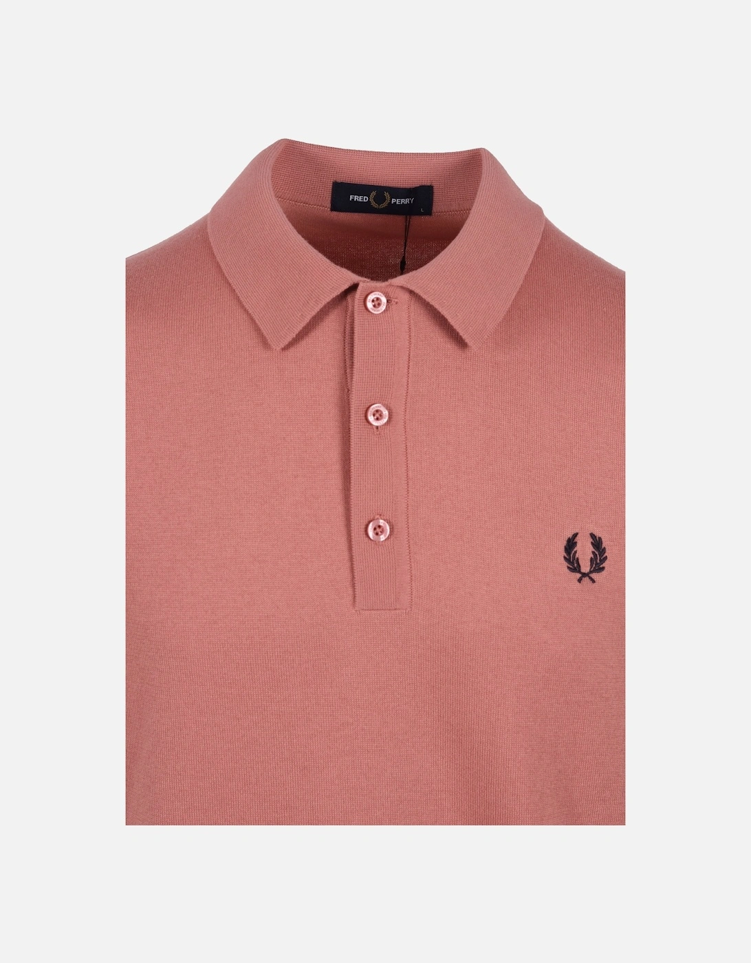 Cotton Knitted Polo Putty Pink