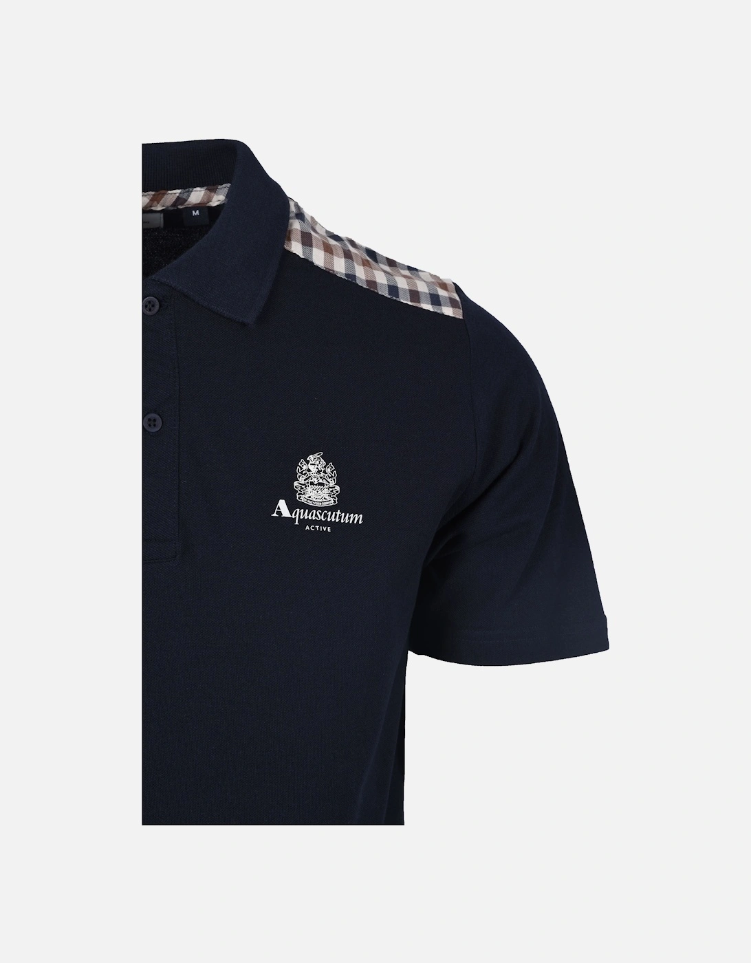 Club Check Details Polo Shirt Navy