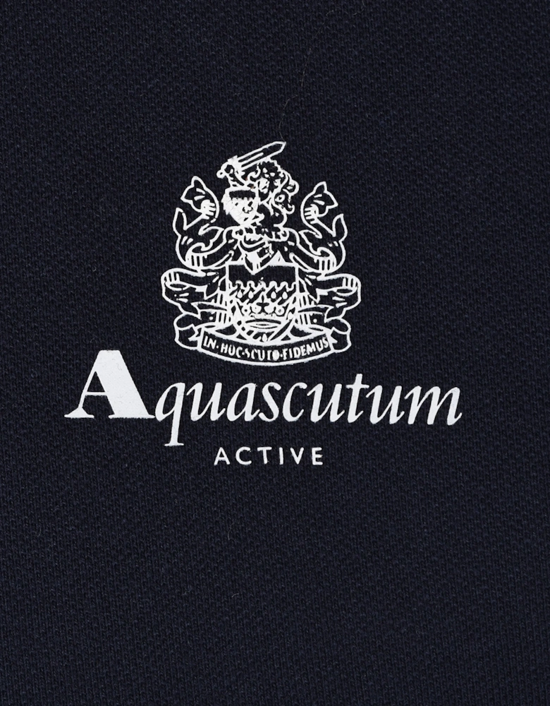 Club Check Details Polo Shirt Navy