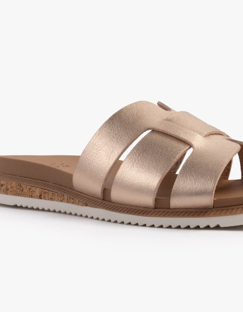 BOBS DESERT KISS LOW - PEAK LOOK Womens Sandals Rose Gold