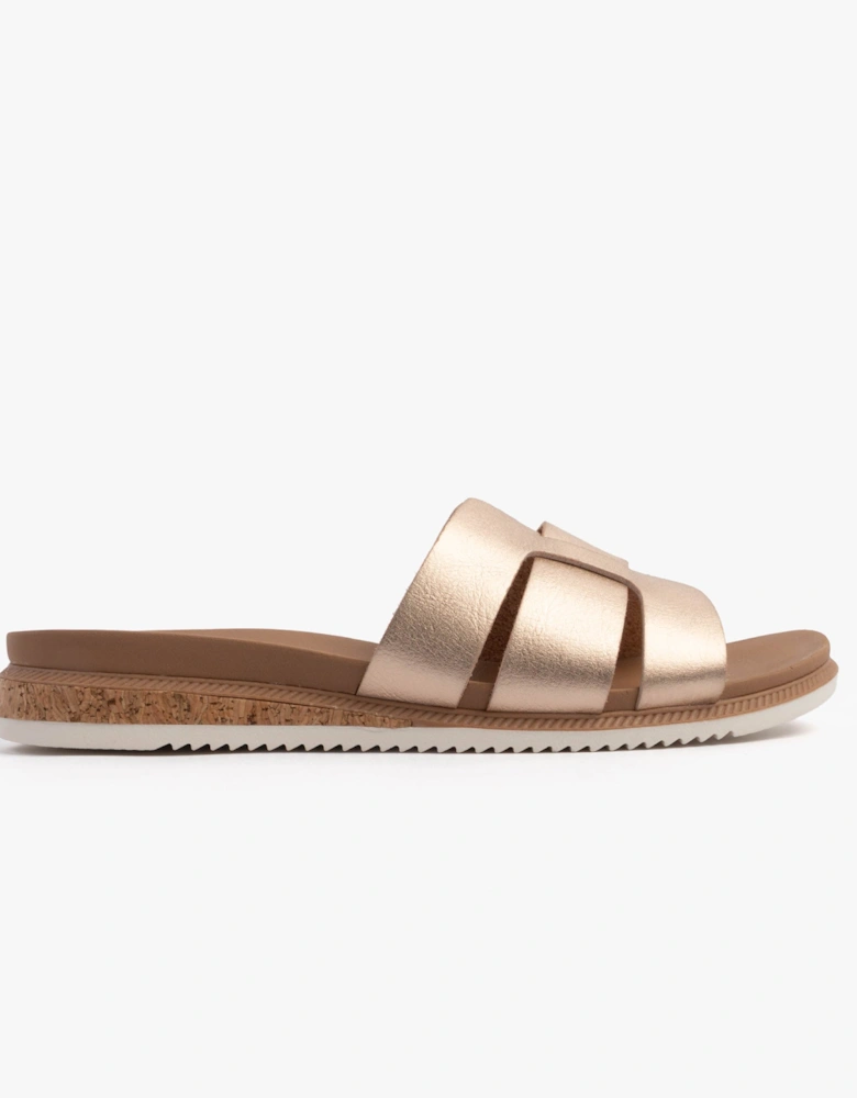 BOBS DESERT KISS LOW - PEAK LOOK Womens Sandals Rose Gold