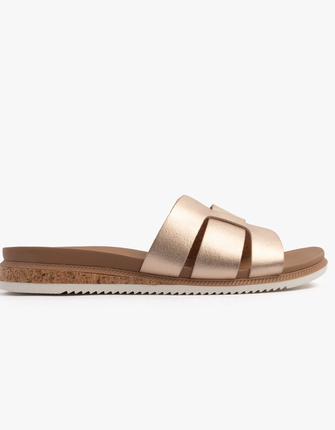 Women's Skechers 114707/RSGD BOBS DESERT KISS LOW - PEAK LOOK Womens Sandals Rose Gold - Size: 8