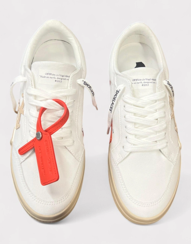 Canvas Vulc Low White Sand