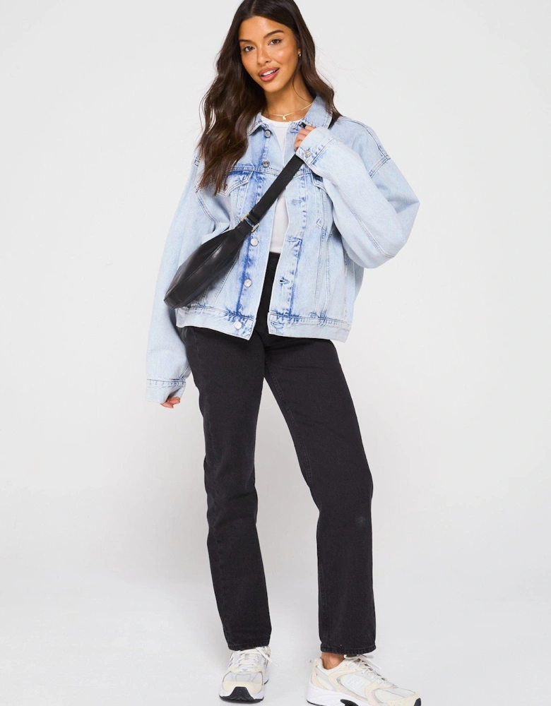 Boxy Denim Jacket - Blue