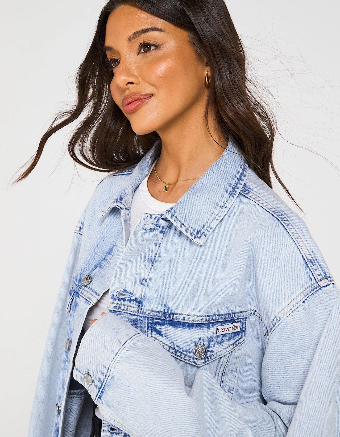 Boxy Denim Jacket - Blue