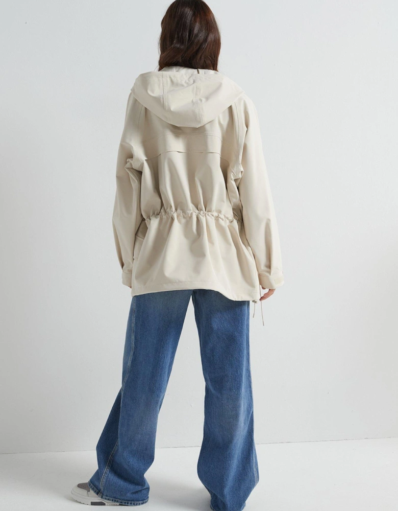 Logo Technical Jacket - Beige