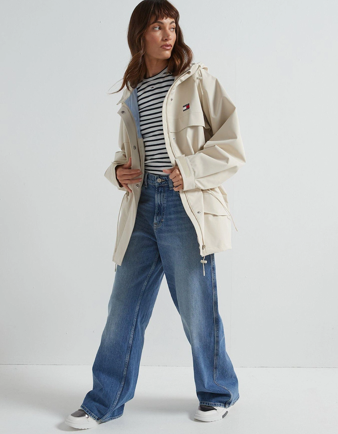 Logo Technical Jacket - Beige