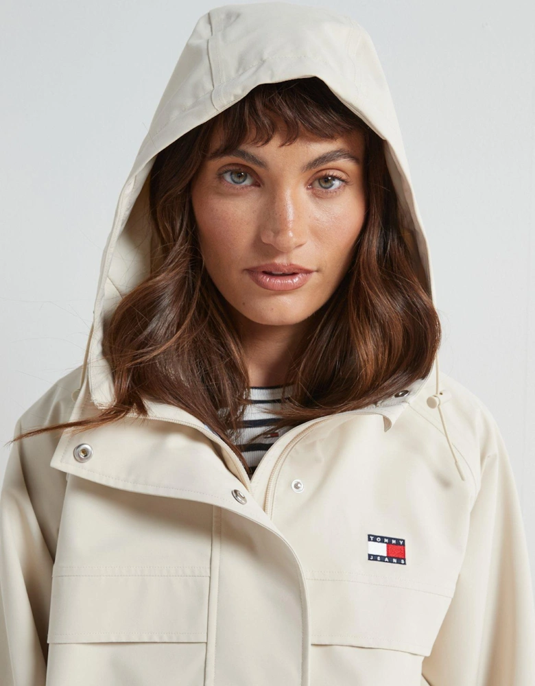 Logo Technical Jacket - Beige