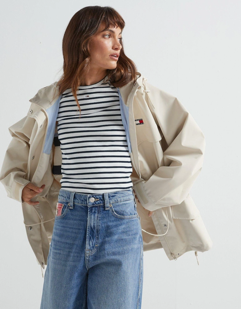 Logo Technical Jacket - Beige