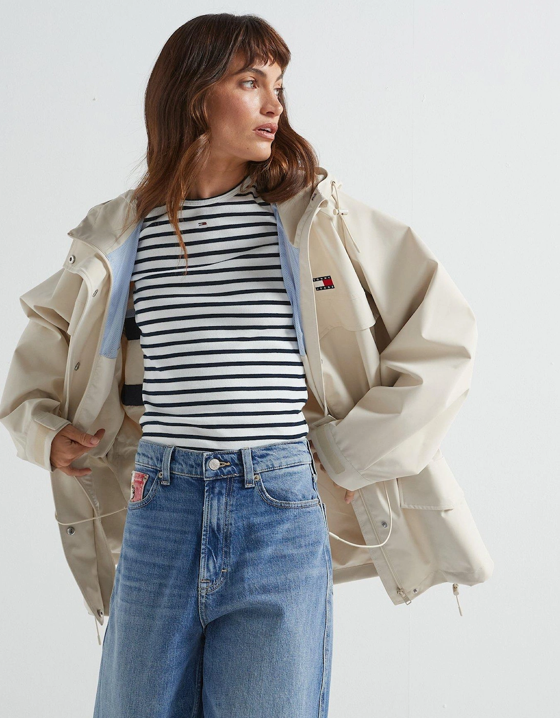 Logo Technical Jacket - Beige