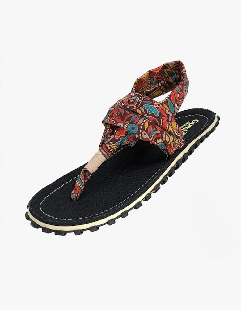 SLINGBACK Womens Cotton Toe-Post Sandals Aboriginal