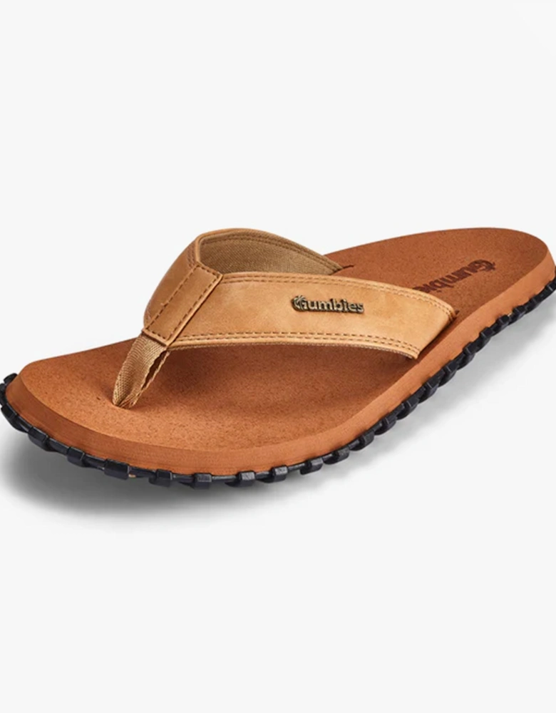 VEGOVERT Unisex Flip-Flops Tan