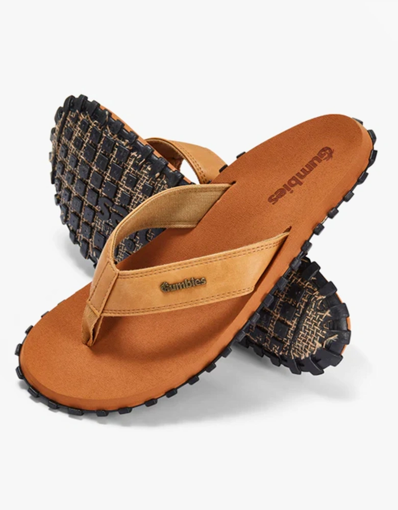 VEGOVERT Unisex Flip-Flops Tan