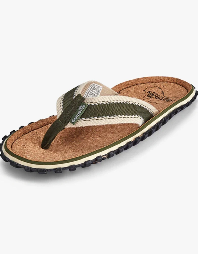 CORKER Unisex Flip-Flops Khaki