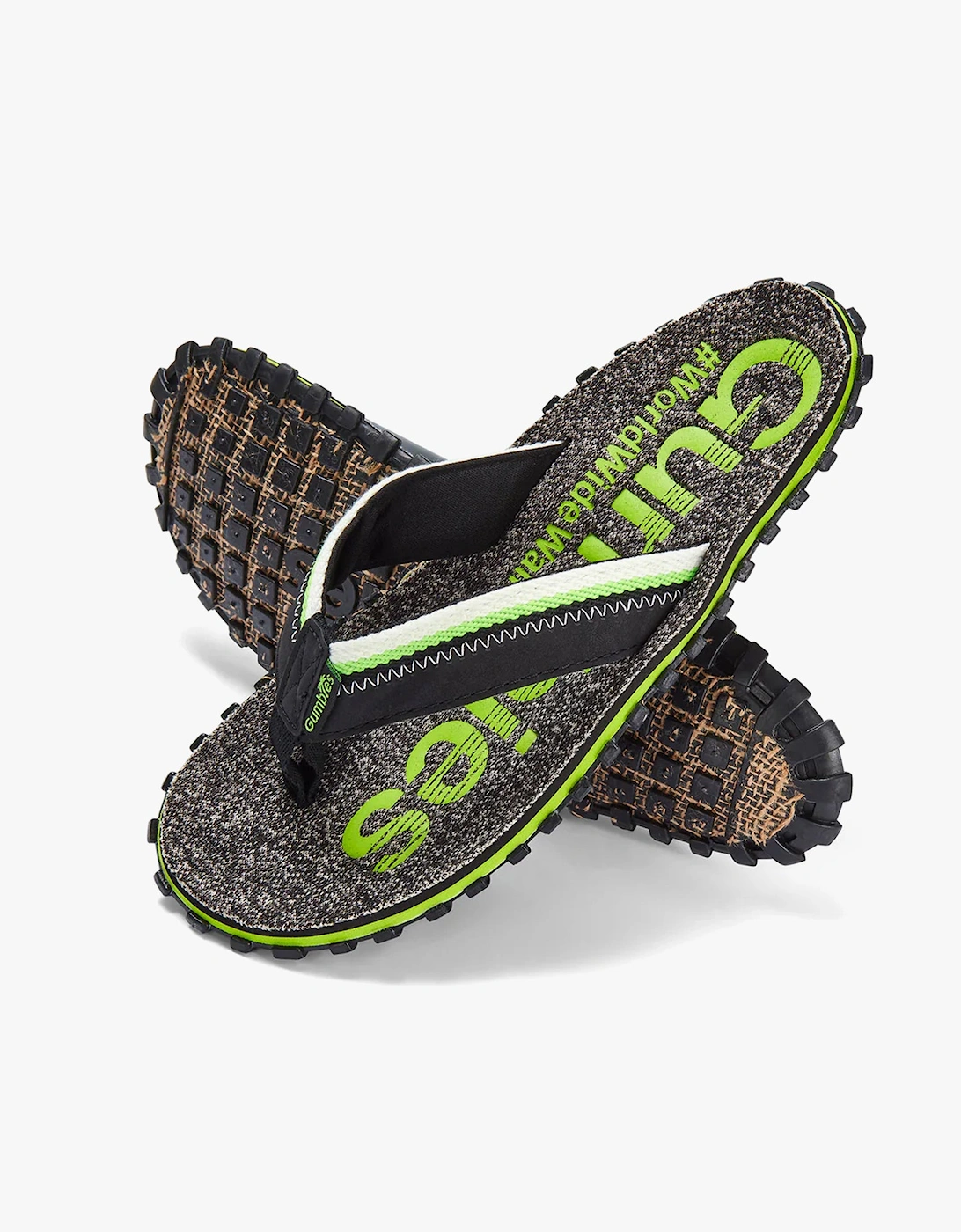 CAIRNS Mens Recycled Flip-Flops Lime