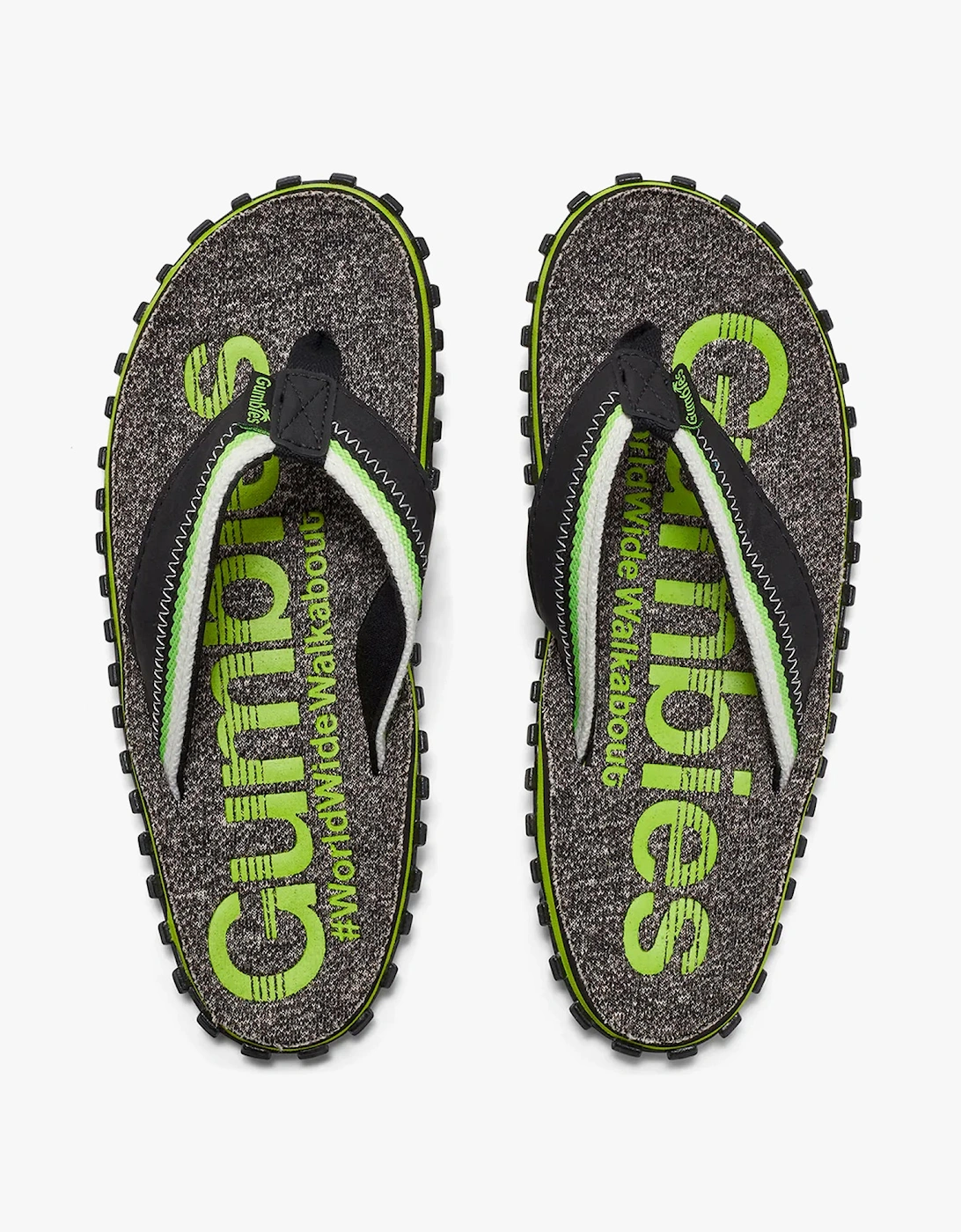 CAIRNS Mens Recycled Flip-Flops Lime