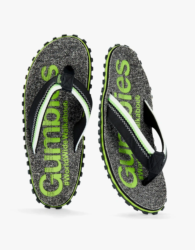 CAIRNS Mens Recycled Flip-Flops Lime