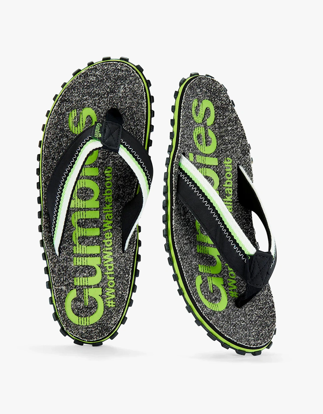 CAIRNS Mens Recycled Flip-Flops Lime