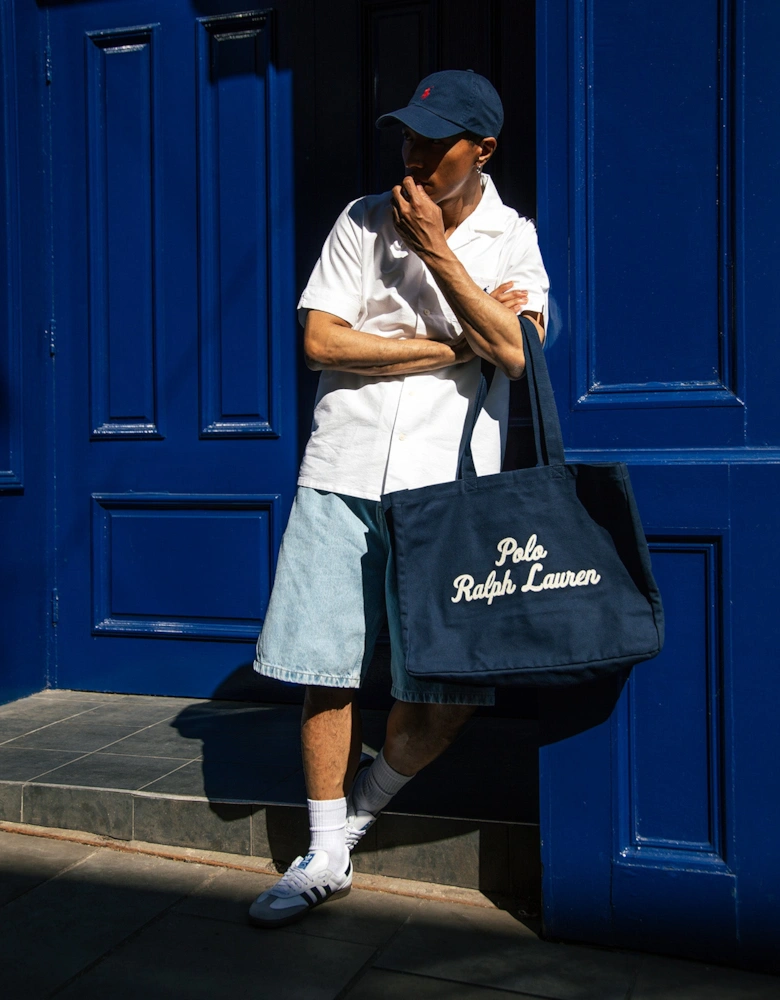 Embroidered Canvas Tote Bag