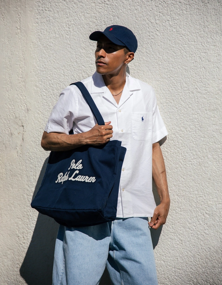 Embroidered Canvas Tote Bag
