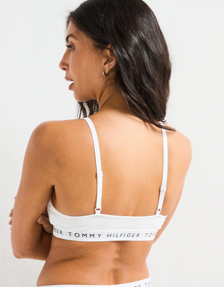 Heritage Cotton Lift Bralette - White