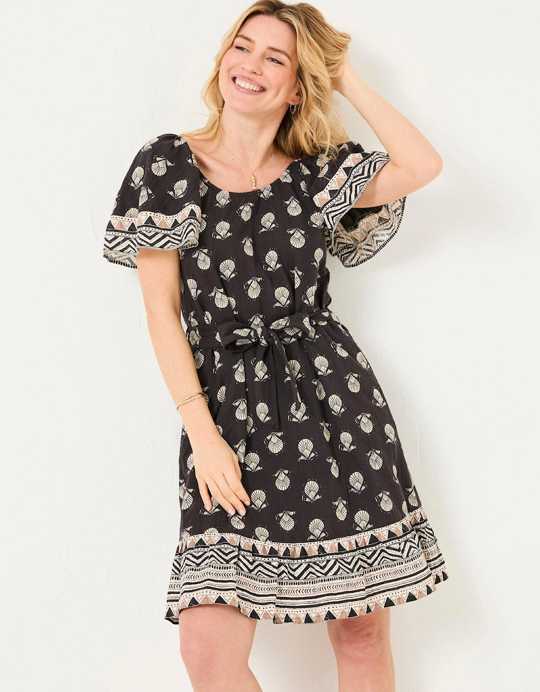 Benny Lino Shell Dress - Black, 2 of 1